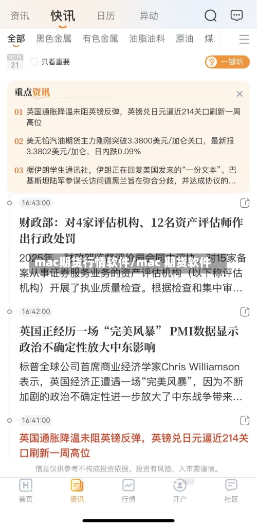 mac期货行情软件/mac 期货软件