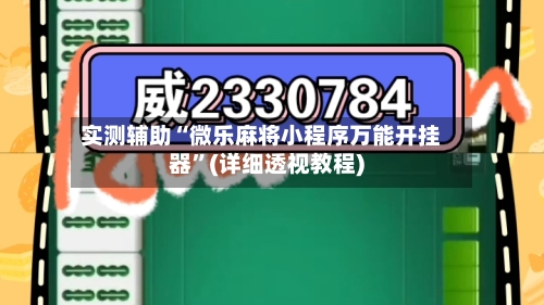 实测辅助“微乐麻将小程序万能开挂器	”(详细透视教程)-第2张图片