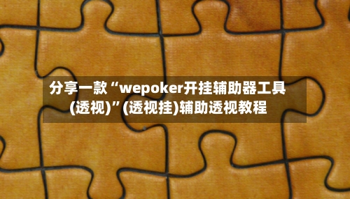 分享一款“wepoker开挂辅助器工具(透视)”(透视挂)辅助透视教程