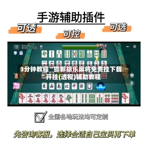 3分钟教程“邯郸胡乐麻将免费挂下载”开挂(透视)辅助教程