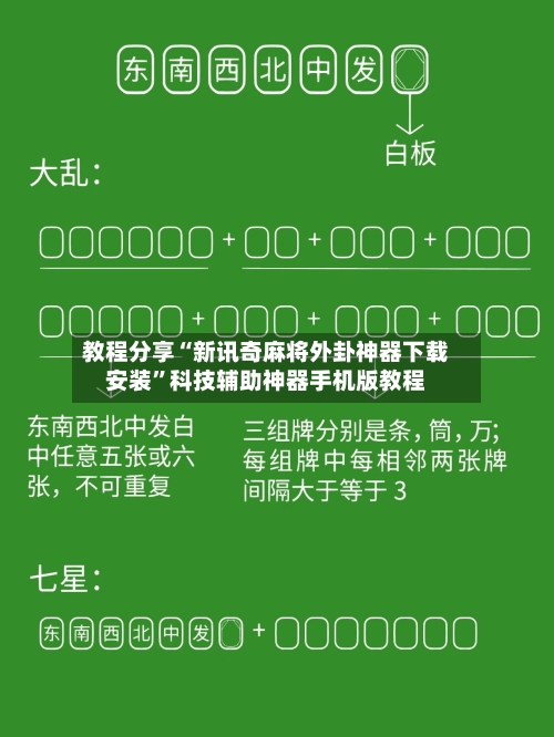 教程分享“新讯奇麻将外卦神器下载安装”科技辅助神器手机版教程