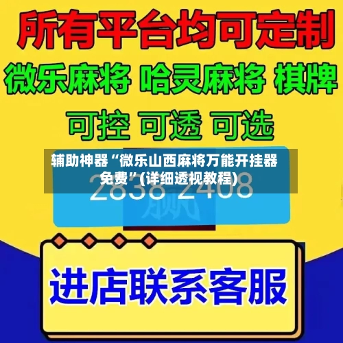 辅助神器“微乐山西麻将万能开挂器免费	”(详细透视教程)-第3张图片
