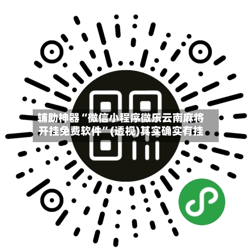 辅助神器“微信小程序微乐云南麻将开挂免费软件”(透视)其实确实有挂-第3张图片