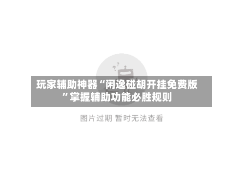 玩家辅助神器“闲逸碰胡开挂免费版”掌握辅助功能必胜规则-第2张图片