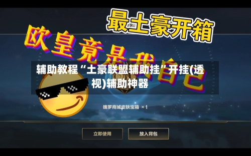 辅助教程“土豪联盟辅助挂”开挂(透视)辅助神器-第2张图片