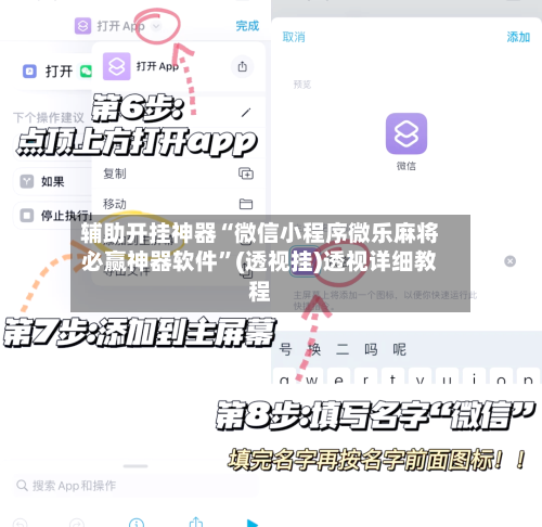 辅助开挂神器“微信小程序微乐麻将必赢神器软件”(透视挂)透视详细教程