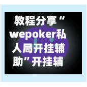 教程分享“wepoker私人局开挂辅助”开挂辅助脚本+详细-第2张图片