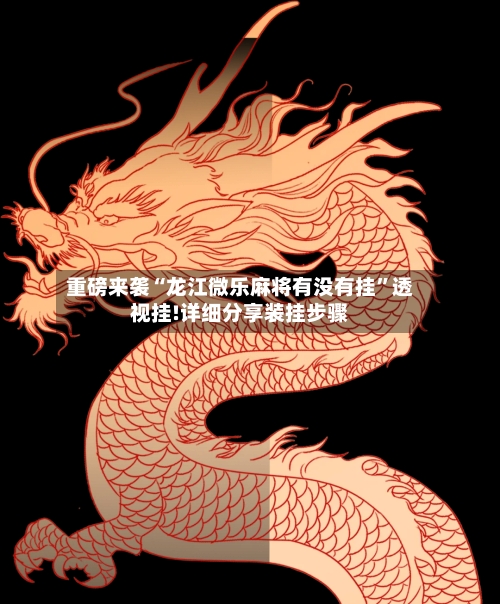 重磅来袭“龙江微乐麻将有没有挂”透视挂!详细分享装挂步骤-第2张图片
