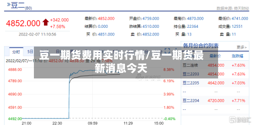 豆一期货费用实时行情/豆一期货最新消息今天-第3张图片