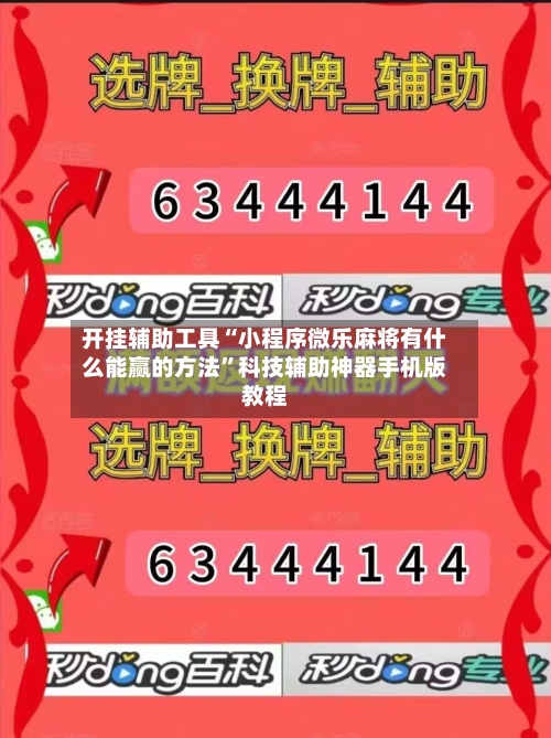 开挂辅助工具“小程序微乐麻将有什么能赢的方法”科技辅助神器手机版教程-第2张图片
