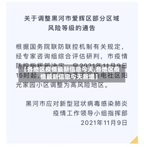 【各地区疫情最新信息今天,各地区疫情最新信息今天新增】