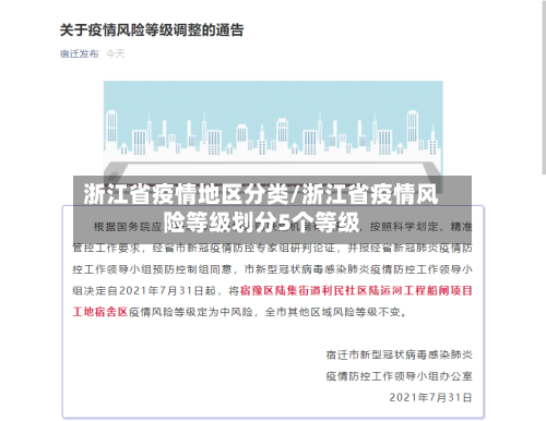 浙江省疫情地区分类/浙江省疫情风险等级划分5个等级-第2张图片