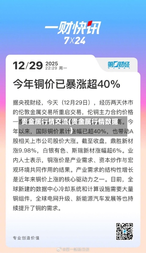 贵金属行情交流(贵金属行情数据)-第2张图片