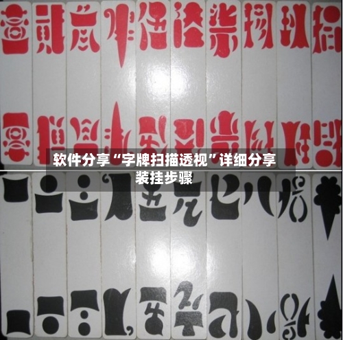软件分享“字牌扫描透视”详细分享装挂步骤