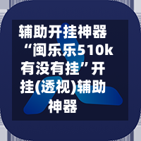 辅助开挂神器“闽乐乐510k有没有挂”开挂(透视)辅助神器