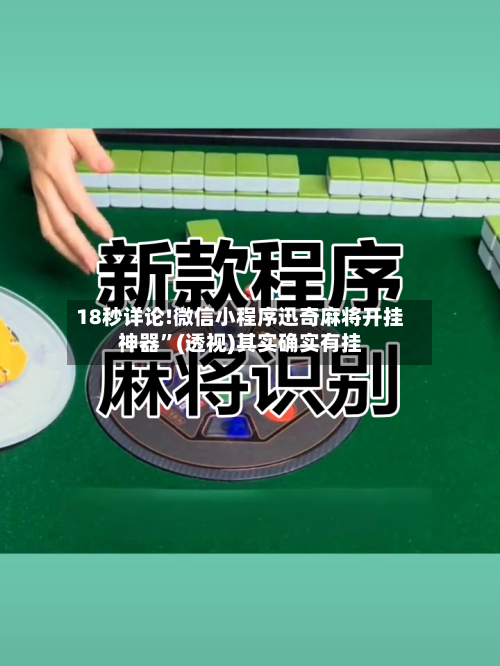 18秒详论!微信小程序迅奇麻将开挂神器	”(透视)其实确实有挂-第2张图片