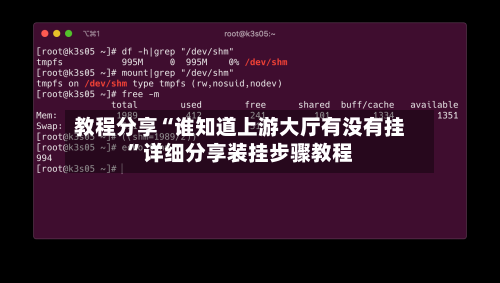 教程分享“谁知道上游大厅有没有挂”详细分享装挂步骤教程