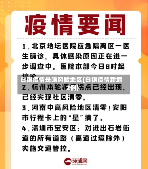 白银疫情是啥风险地区(白银疫情新增2例)