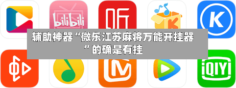 辅助神器“微乐江苏麻将万能开挂器”的确是有挂