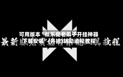 可用版本“微乐捉老麻子开挂神器下载安装”(开挂)辅助透视教程-第2张图片