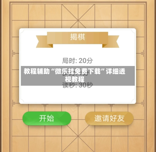 教程辅助“微乐挂免费下载”详细透视教程-第3张图片