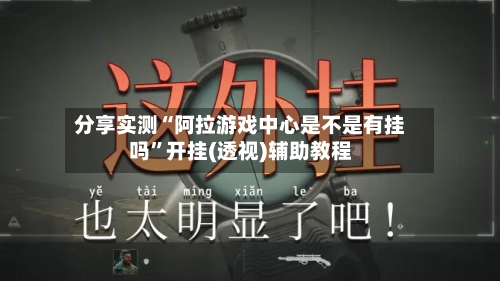 分享实测“阿拉游戏中心是不是有挂吗”开挂(透视)辅助教程-第2张图片