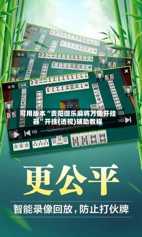 可用版本“贵阳微乐麻将万能开挂器”开挂(透视)辅助教程-第3张图片