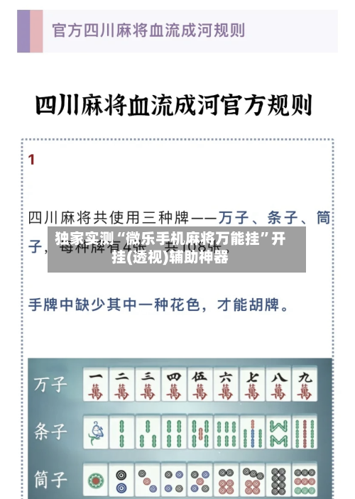 独家实测“微乐手机麻将万能挂”开挂(透视)辅助神器-第2张图片