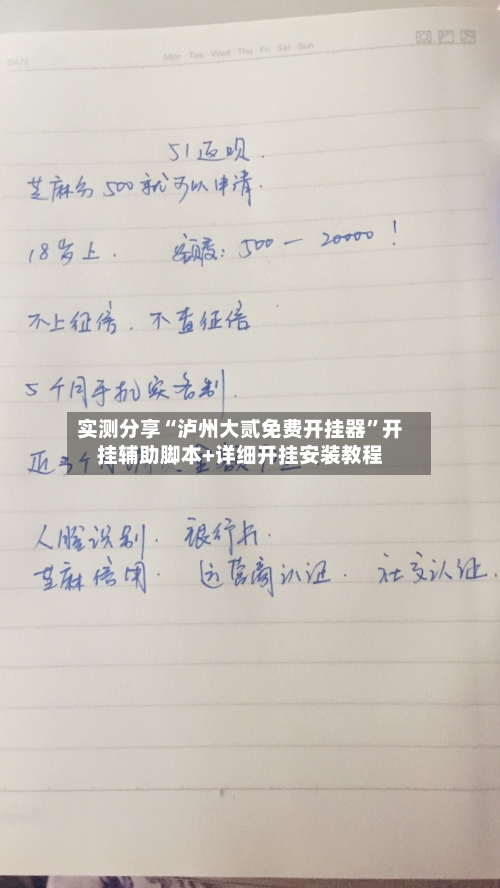 实测分享“泸州大贰免费开挂器”开挂辅助脚本+详细开挂安装教程
