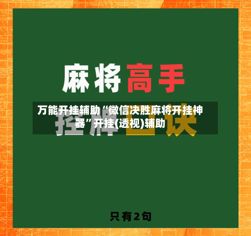 万能开挂辅助“微信决胜麻将开挂神器	”开挂(透视)辅助-第2张图片