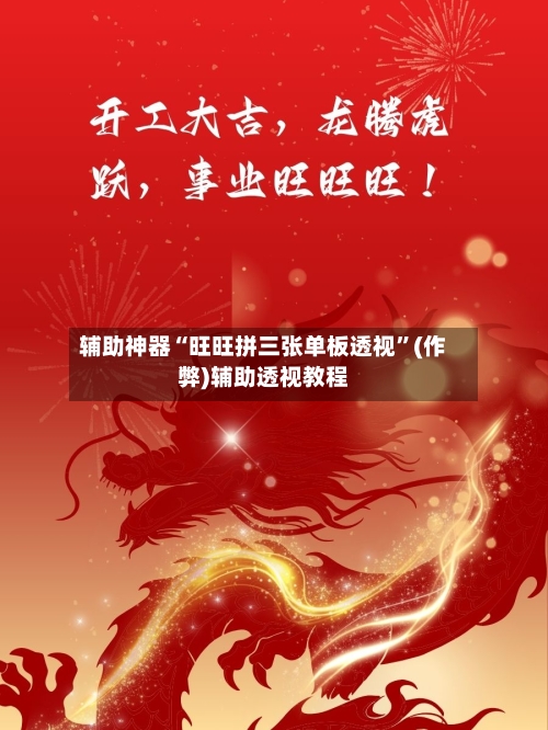 辅助神器“旺旺拼三张单板透视”(作弊)辅助透视教程