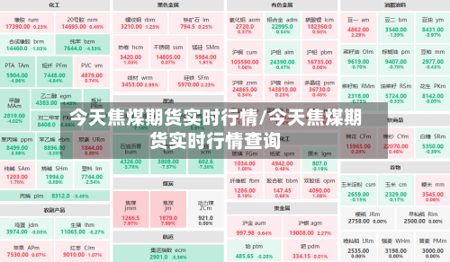 今天焦煤期货实时行情/今天焦煤期货实时行情查询