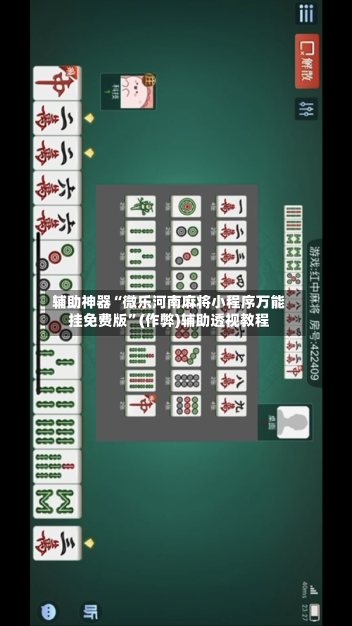 辅助神器“微乐河南麻将小程序万能挂免费版”(作弊)辅助透视教程-第2张图片