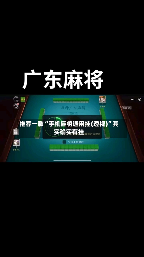 推荐一款“手机麻将通用挂(透视)”其实确实有挂-第3张图片