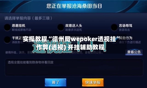 实操教程“德州局wepoker透视挂”作弊(透视) 开挂辅助教程-第2张图片