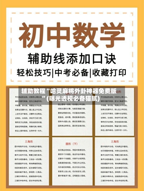 辅助教程“哈灵麻将外卦神器免费版”(曝光透视必备猫腻)