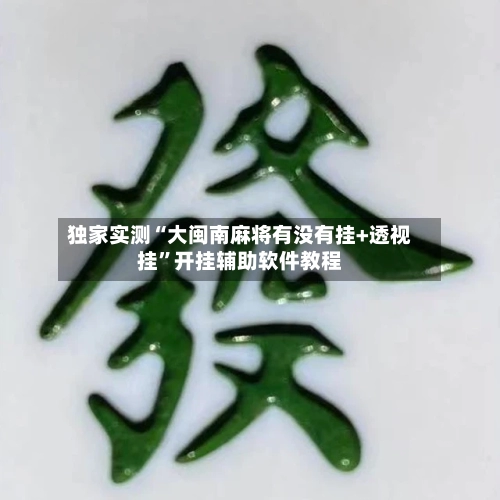 独家实测“大闽南麻将有没有挂+透视挂	”开挂辅助软件教程-第2张图片