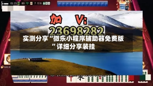 实测分享“微乐小程序辅助器免费版	”详细分享装挂-第2张图片