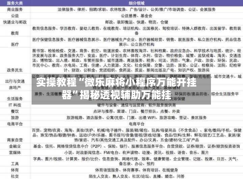 实操教程“微乐麻将小程序万能开挂器”揭秘透视辅助万能挂