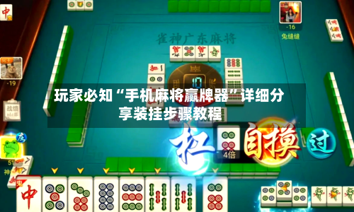 玩家必知“手机麻将赢牌器	”详细分享装挂步骤教程-第2张图片