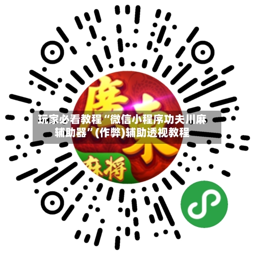 玩家必看教程“微信小程序功夫川麻辅助器”(作弊)辅助透视教程-第2张图片