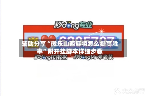 辅助分享“微乐山西麻将怎么提高胜率”附开挂脚本详细步骤-第2张图片
