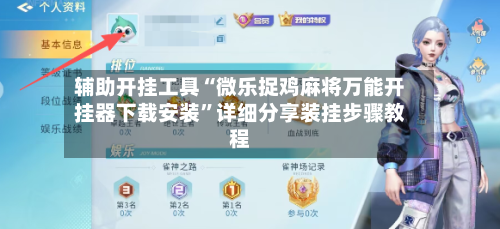 辅助开挂工具“微乐捉鸡麻将万能开挂器下载安装”详细分享装挂步骤教程-第2张图片