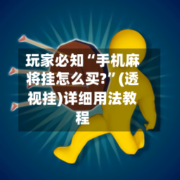 玩家必知“手机麻将挂怎么买?”(透视挂)详细用法教程-第2张图片