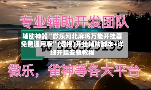 辅助神器“微乐河北麻将万能开挂器免费通用版”(透视)开挂辅助脚本+详细开挂安装教程-第3张图片
