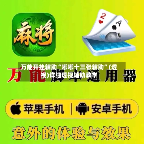 万能开挂辅助“嘟嘟十三张辅助”(透视)详细透视辅助教学