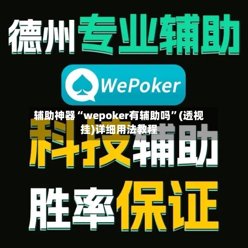 辅助神器“wepoker有辅助吗”(透视挂)详细用法教程-第2张图片