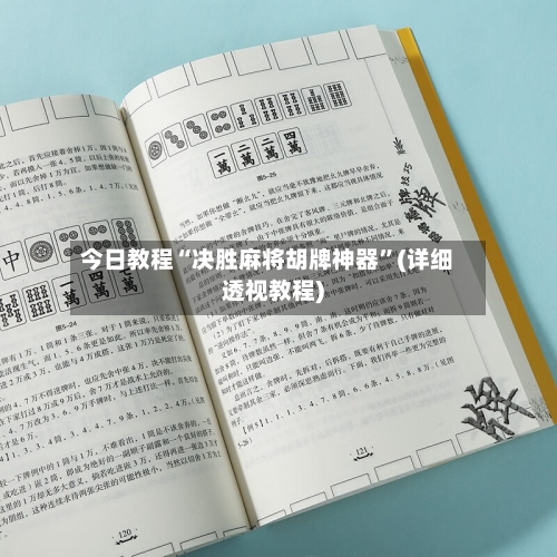 今日教程“决胜麻将胡牌神器”(详细透视教程)