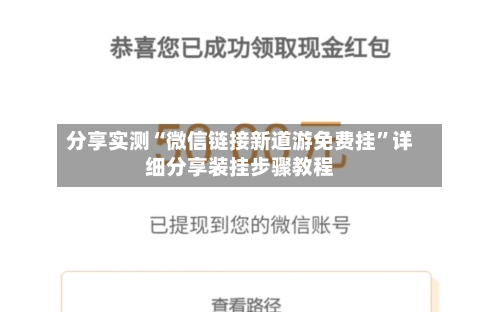 分享实测“微信链接新道游免费挂”详细分享装挂步骤教程-第2张图片