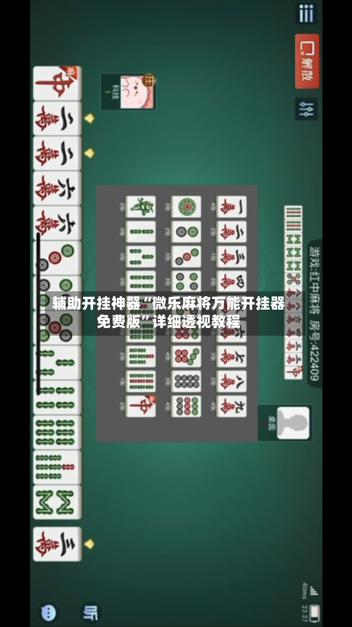 辅助开挂神器“微乐麻将万能开挂器免费版”详细透视教程